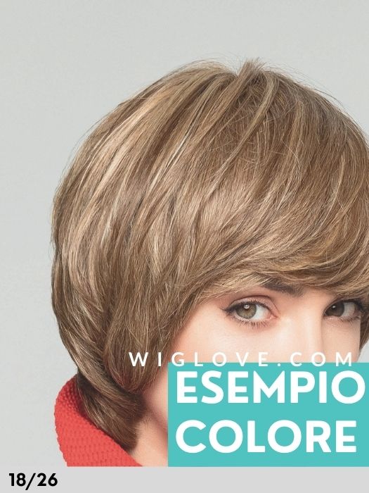 DUO ABBEY MONO LACE DELUXE - capelli misti - 100% fatta a mano - Wig Love - Parrucca SinteticaMocha Frost 18/26