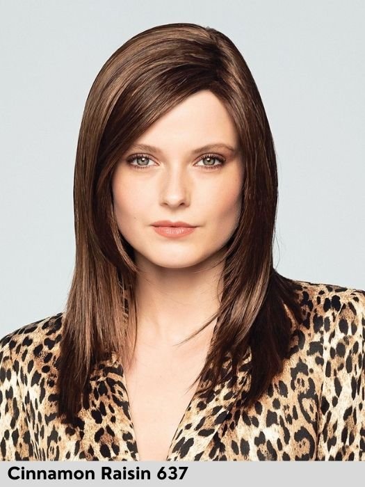 duo ava lace part Gisela mayer parrucca lunga liscia duo fiber 70% sintetico 30% capelli veri parrucca medica per alopecia tumore perdita di capelli