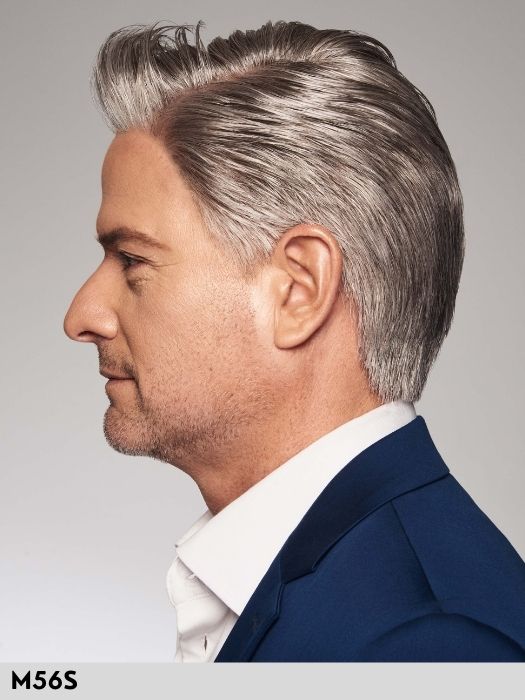 DUO BUSINESS DELUXE - capelli misti - 100% fatta a mano - Wig Love - Parrucca Capelli Misti UomoM56S