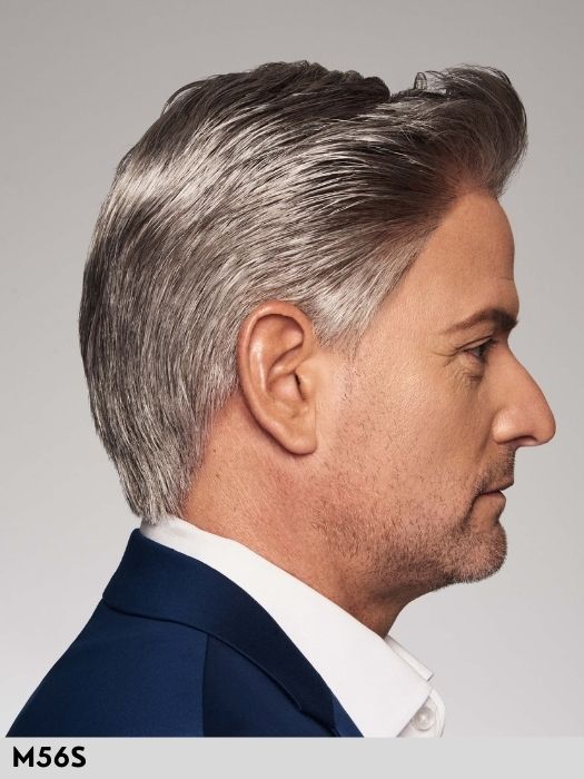 DUO BUSINESS DELUXE - capelli misti - 100% fatta a mano - Wig Love - Parrucca Capelli Misti UomoM56S