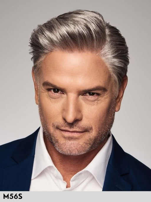 DUO BUSINESS DELUXE - capelli misti - 100% fatta a mano - Wig Love - Parrucca Capelli Misti UomoM56S