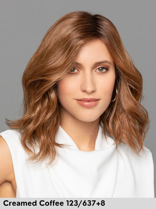 DUO EMMA LACE PART - capelli misti - attaccatura naturale, riga sinistra - Wig Love - Parrucca Capelli MistiCreamed Coffee