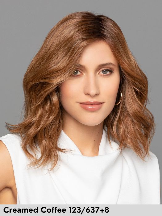 DUO EMMA LACE PART - capelli misti - attaccatura naturale, riga sinistra - Wig Love - Parrucca Capelli MistiCreamed Coffee