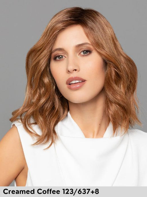 DUO EMMA LACE PART - capelli misti - attaccatura naturale, riga sinistra - Wig Love - Parrucca Capelli MistiCreamed Coffee