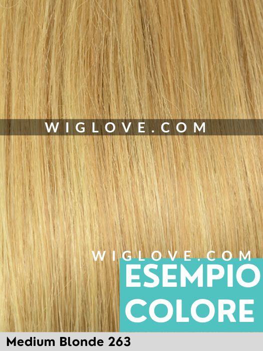 DUO EMMA LACE PART - capelli misti - attaccatura naturale, riga sinistra - Wig Love - Parrucca Capelli MistiMedium Blonde 263
