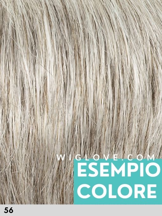 DUO KYLIE MONO LACE DELUXE - capelli misti - 100% fatta a mano - Wig Love - Parrucca Capelli MistiMedium Grey 56