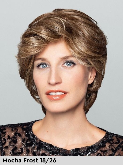 DUO KYLIE MONO LACE DELUXE - capelli misti - 100% fatta a mano - Wig Love - Parrucca Capelli MistiMocha Frost 18/26