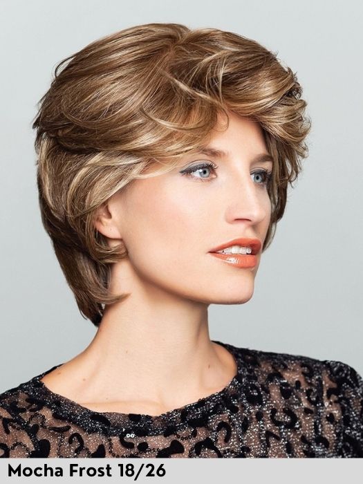 DUO KYLIE MONO LACE DELUXE - capelli misti - 100% fatta a mano - Wig Love - Parrucca Capelli MistiMocha Frost 18/26