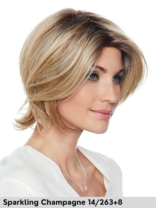 DUO LADY - capelli misti - riga libera, antiscivolo - Wig Love - Parrucca Capelli MistiSparkling Champagne 14/263+8