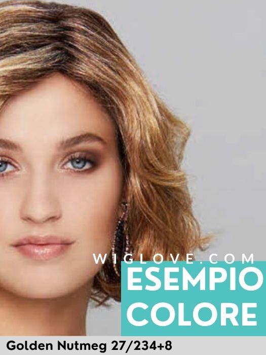 DUO LONG - capelli misti - riga libera e attaccatura naturale - Wig Love - Parrucca Capelli MistiGolden Nutmeg 27/234+8