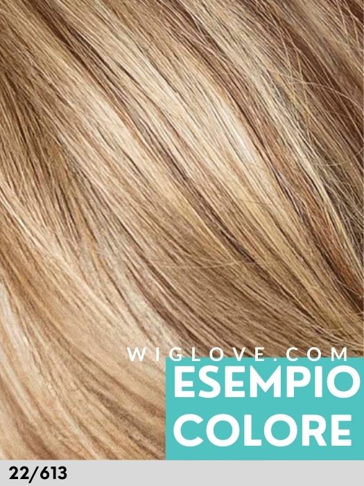 DUO LYNSEY MONO LACE - capelli misti - riga libera e attaccatura naturale - Wig Love - Parrucca SinteticaDark Blonde 22/613