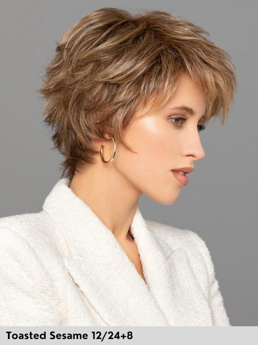 DUO OPHELIA - capelli misti - fatta a macchina - Wig Love - Parrucca Capelli MistiToasted Sesame 12/24+8