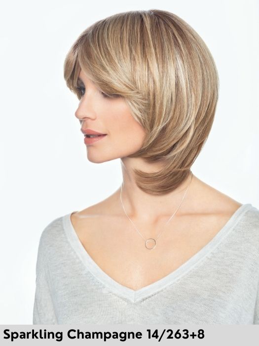 DUO SHORT - capelli misti - 100% fatta a mano, no lace front - Wig Love - Parrucca Capelli MistiSparkling Champagne 14/263+8