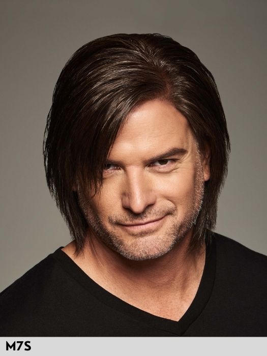 DUO SPORT DELUXE - capelli misti - 100% fatta a mano - Wig Love - Parrucca Capelli Misti UomoM7S