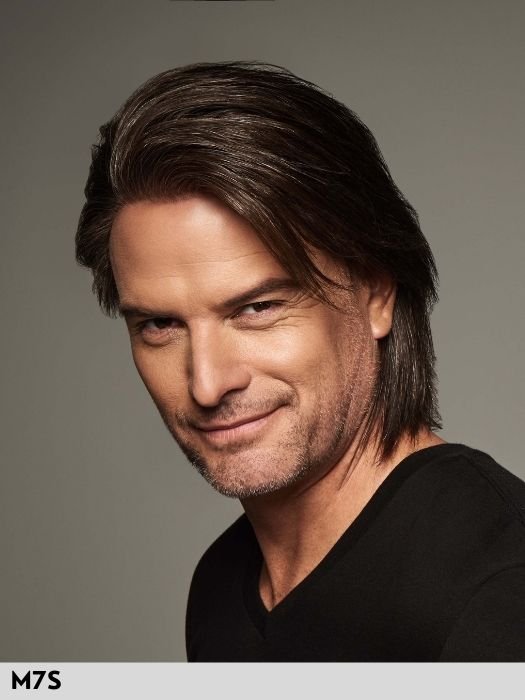 DUO SPORT DELUXE - capelli misti - 100% fatta a mano - Wig Love - Parrucca Capelli Misti UomoM7S