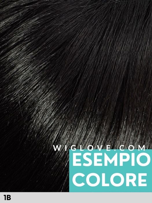 DUO WHITNEY - capelli misti - monofilamento vortice, no lace front - Wig Love - Parrucca Capelli MistiBlack 1B