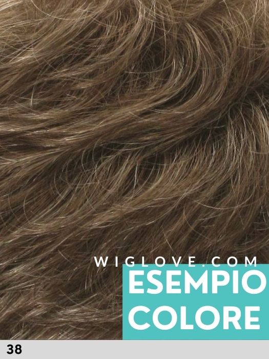 DUO YURI MONO - capelli misti - riga libera e antiscivolo - Wig Love - Parrucca SinteticaDark Grey 38