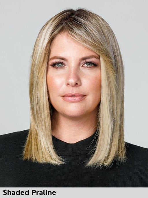 Topper capelli sintetici EasiPart T 12 di Jon Renau lunghezza capelli 30cm colore Shaded Praline termoresistente per assottigliamento o diradamento dei capelli