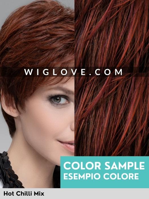 EASY - riga sinistra, attaccatura naturale - Wig Love - Parrucca SinteticaHot Chilli Rooted