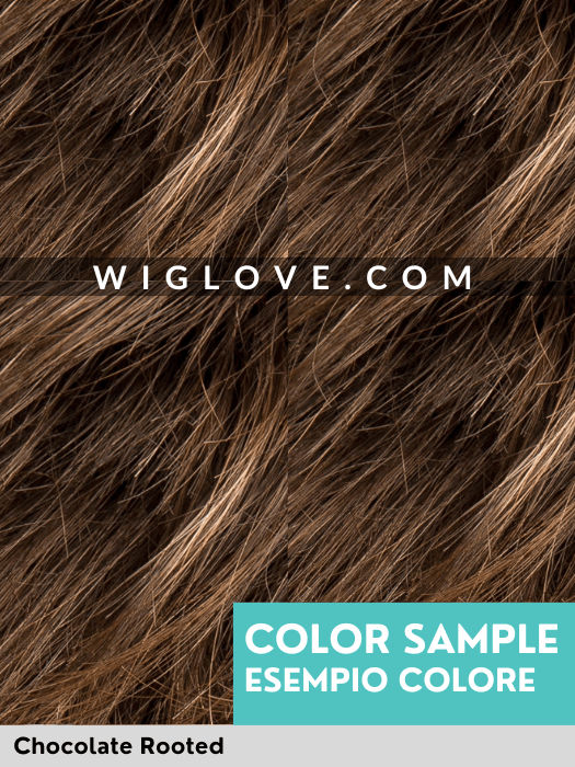 ELEGANCE MONO - Capelli Misti - doppio monofilamento, attaccatura naturale - Wig Love - Parrucca Capelli MistiChocolate Rooted