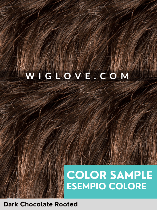 ELEGANCE MONO - Capelli Misti - doppio monofilamento, attaccatura naturale - Wig Love - Parrucca Capelli MistiDark Chocolate Rooted
