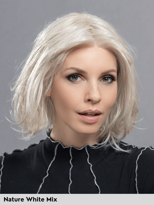 ELEGANCE MONO - Capelli Misti - doppio monofilamento, attaccatura naturale - Wig Love - Parrucca Capelli MistiNature White Mix