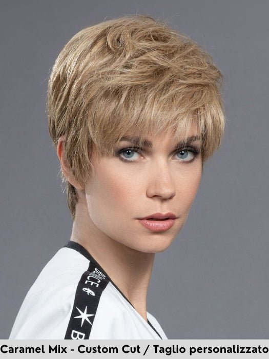 ENCORE - capelli misti - Doppio monofilamento, riga e attaccatura naturale - Wig Love - Parrucca Capelli MistiCaramel Mix