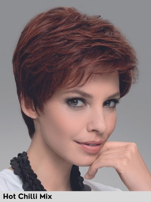 ENCORE - capelli misti - Doppio monofilamento, riga e attaccatura naturale - Wig Love - Parrucca Capelli MistiHot Chilli Mix