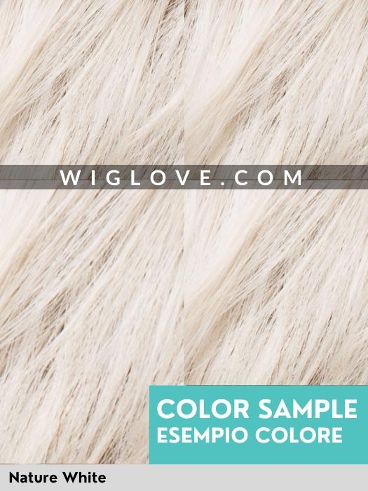 ENCORE - capelli misti - Doppio monofilamento, riga e attaccatura naturale - Wig Love - Parrucca Capelli MistiNature White Mix