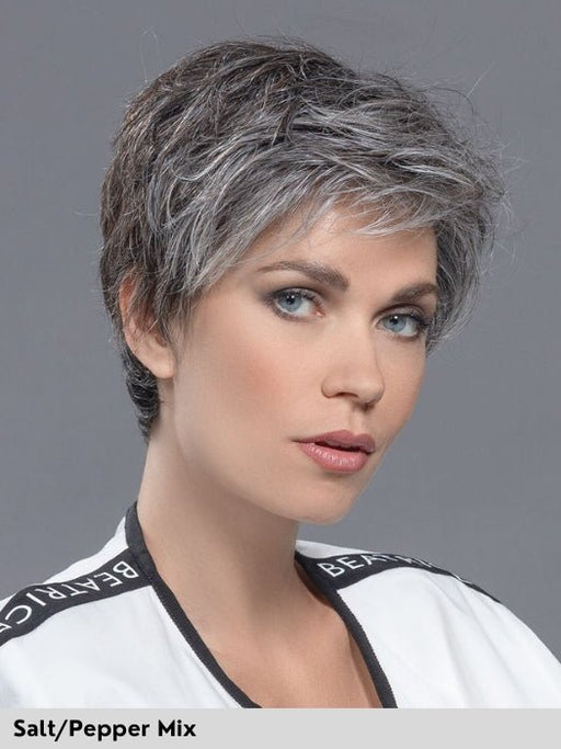 ENCORE - capelli misti - Doppio monofilamento, riga e attaccatura naturale - Wig Love - Parrucca Capelli MistiSalt Pepper Mix