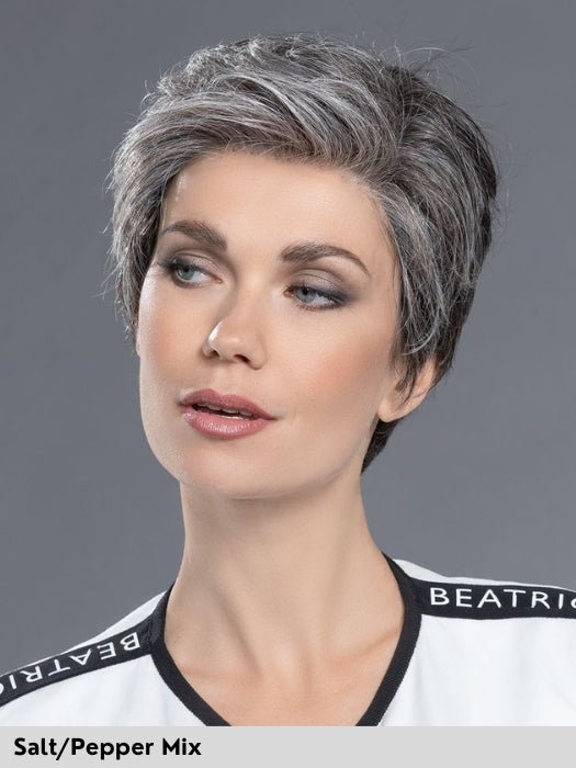 ENCORE - capelli misti - Doppio monofilamento, riga e attaccatura naturale - Wig Love - Parrucca Capelli MistiSalt Pepper Mix