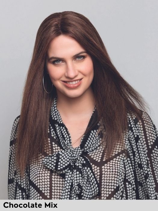 Energy HH Medium di Gisela Mayer colore Chocolate Mix lunghezza 45cm parrucca capelli naturali capelli veri taglio medio lungo per perdita di capelli dovuta ad alopecia o tumore