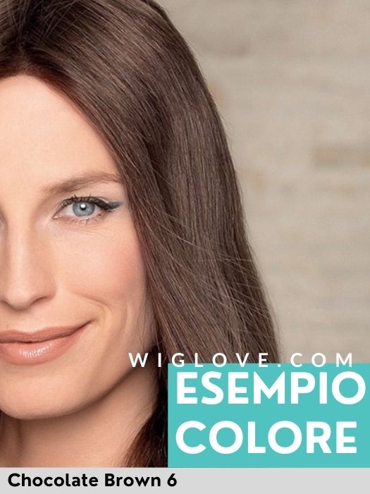EURO MIX PEARL - Capelli Naturali Europei - attaccatura naturale e riga libera - Wig Love - Parrucca Capelli VeriChocolate Brown 6
