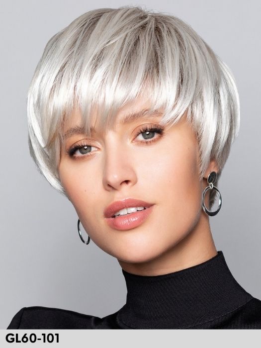 Flirt di Gisela Mayer colore GL60-101 parrucca sintetica parrucca donna corta liscia per perdita di capelli dovuta ad alopecia o chemioterapia