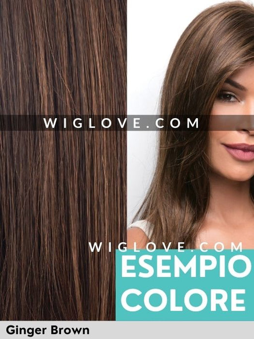 MEGAN - fatta a macchina - Wig Love - Parrucca SinteticaGinger Brown
