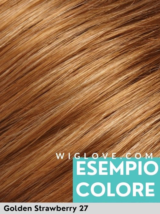 SIMPLICITY PETITE - S - fatta a macchina - Wig Love - Parrucca SinteticaGolden Strawberry