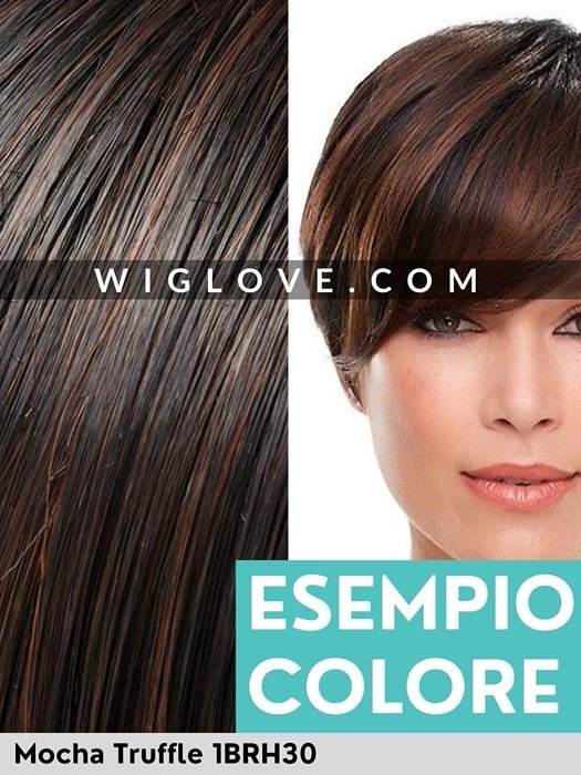 Jon Renau in Mocha Truffle 1BRH30. Synthetic wig, parrucca sintetica di altissima qualità.