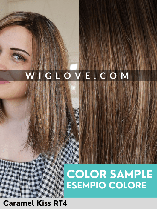 HAVEN - riga libera, attaccatura naturale - Wig Love - Parrucca SinteticaCaramel Kiss RT4