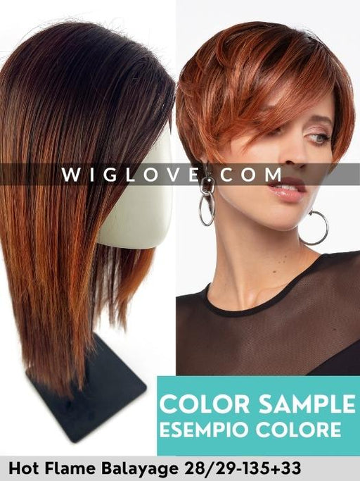 HI RUN EXTRA - piccolo lace front, riga sinistra - Wig Love - Parrucca SinteticaHot Flame Balayage