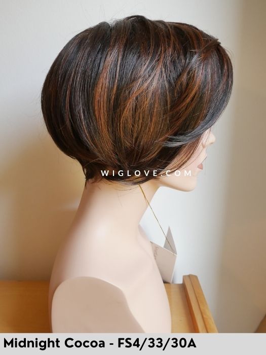 Jon Renau in Midnight Cocoa FS4/33/30A. Synthetic wig, parrucca sintetica di altissima qualità.