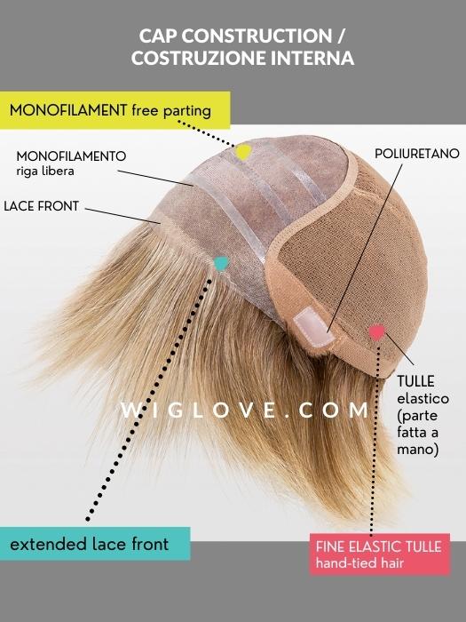 IMAGE Deluxe - capelli misti - 100% fatta a mano - Wig Love - Parrucca Capelli MistiSandy Blonde Rooted