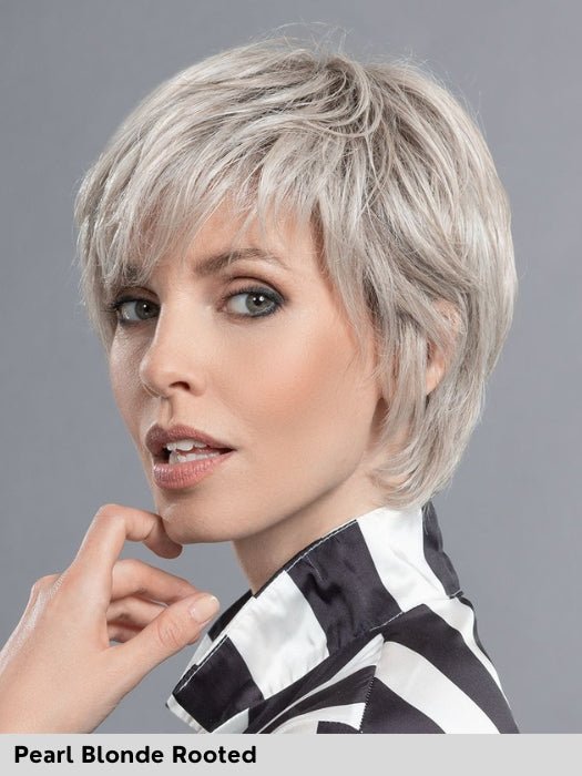 IMPULSE COMFORT - capelli misti - doppio monofilamento, 100% fatta a mano - Wig Love - Parrucca Capelli MistiPearl Blonde Rooted