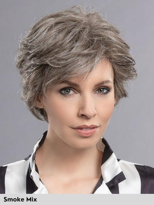 IMPULSE COMFORT - capelli misti - doppio monofilamento, 100% fatta a mano - Wig Love - Parrucca Capelli MistiSmoke Mix