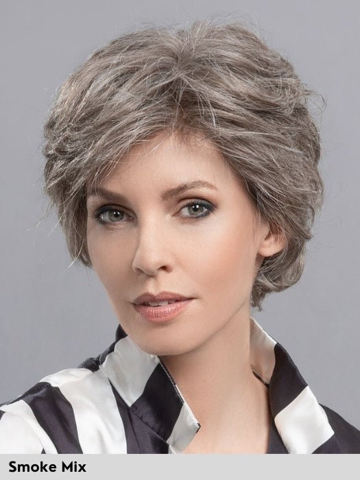 IMPULSE COMFORT - capelli misti - doppio monofilamento, 100% fatta a mano - Wig Love - Parrucca Capelli MistiSmoke Mix