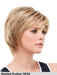 Judi di Jon Renau parrucca sintetica termoresistente corta resistente al calore colore Shaded Praline per perdita o assottigliamento di capelli dovuto ad alopecia o tumore