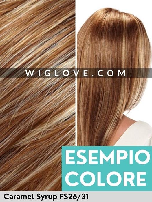 JUDI - 100% fatta a mano - Wig Love - Parrucca SinteticaCaramel Syrup HD
