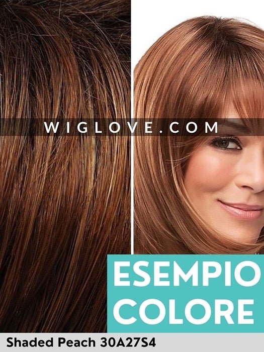 JULIANNE LITE PETITE - Taglia small - 100% fatta a mano - Lace front esteso - Wig Love - Parrucca SinteticaShaded Peach