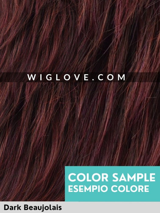 KATE LACE SMALL - piccolo lace front, monofilamento vortice - Wig Love - Parrucca SinteticaDark Beaujolais