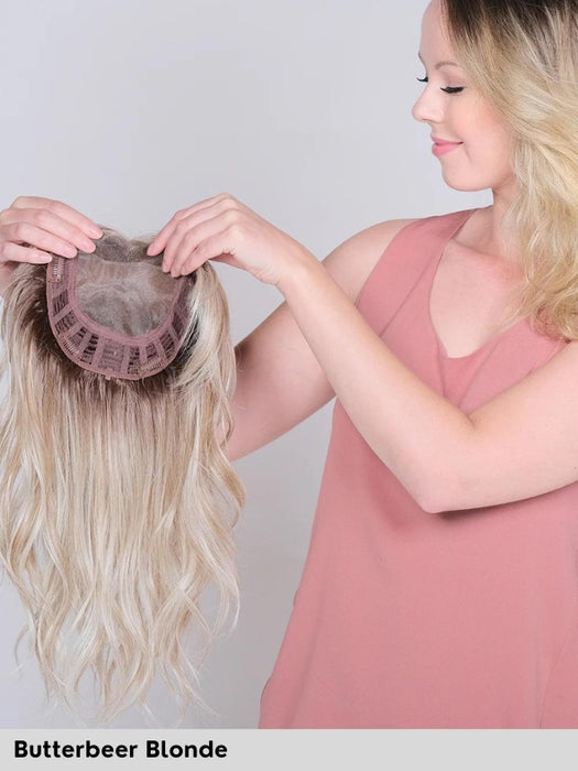 Lace Front Mono Top Peerless 40cm 16" - Wavy Heat-Resistant Topper