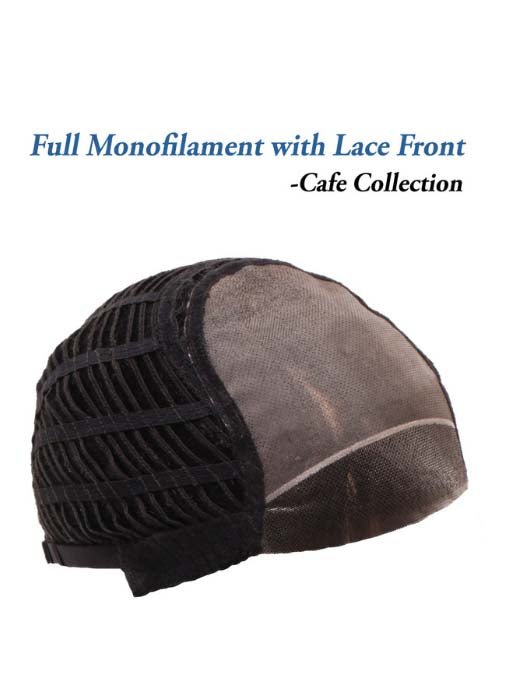 LADY LATTE - riga libera, attaccatura naturale - Wig Love - Parrucca SinteticaMocha with Cream